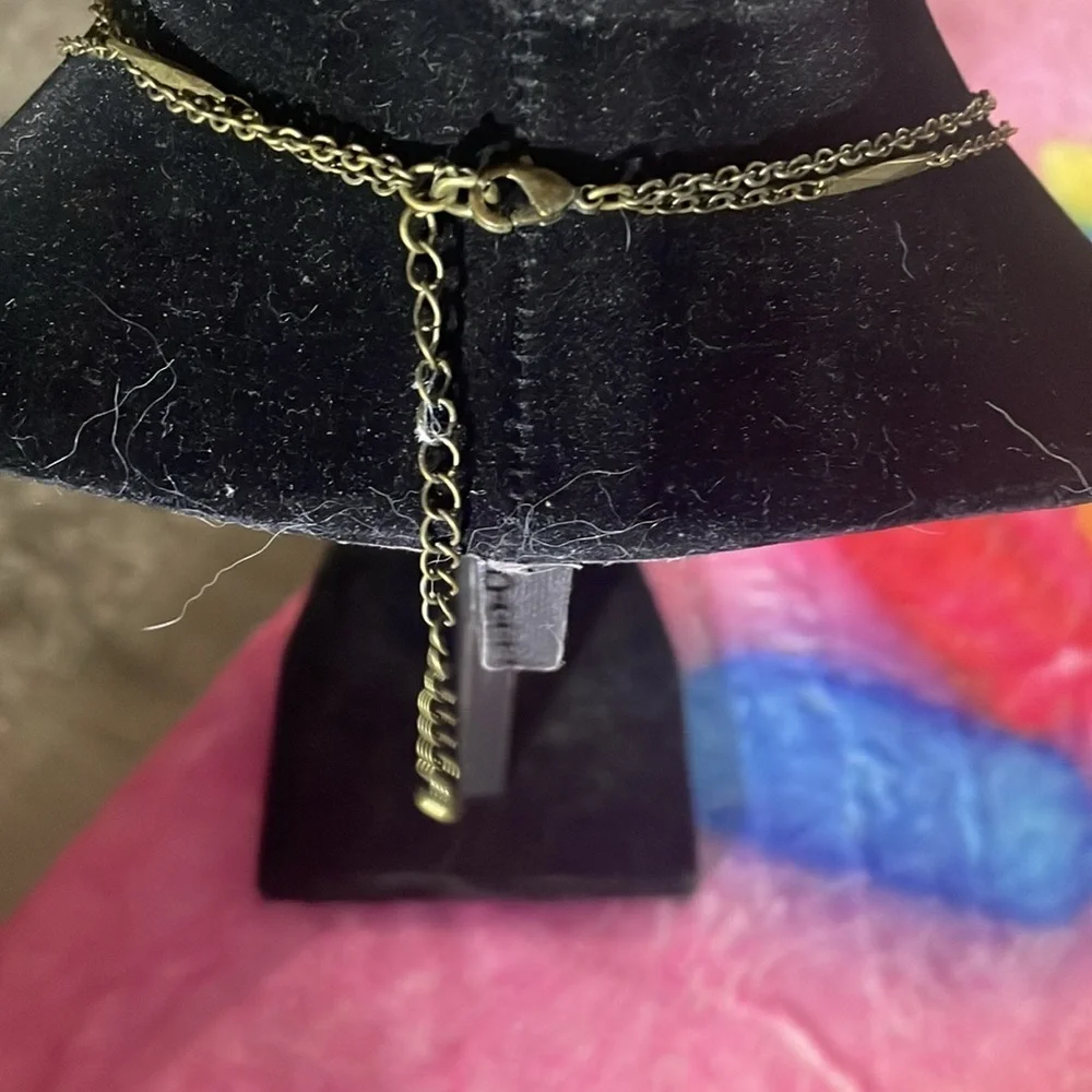 Vintage Nina Ricci Elegant Multicolor Pendant Necklace